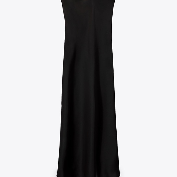 ZARA BLOGGERS FAV SATIN EFFECT DRESS - Picture 8 of 8